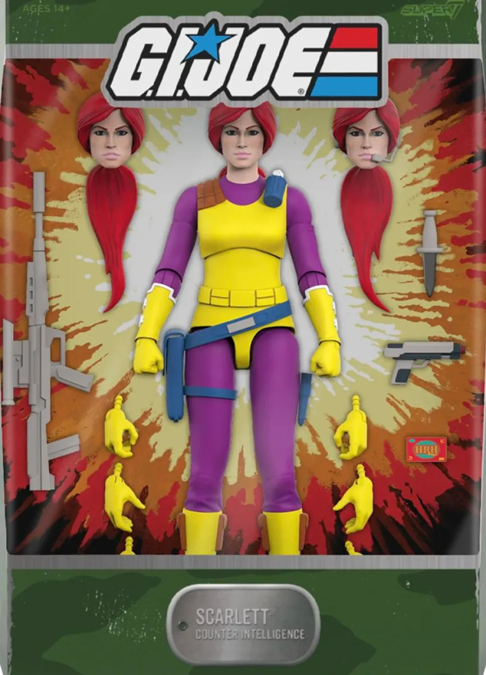 G.I. Joe: A Real American Hero (1989) - Scarlett DIC Era Utimates! 7" Scale Action Figure (Wave 6)