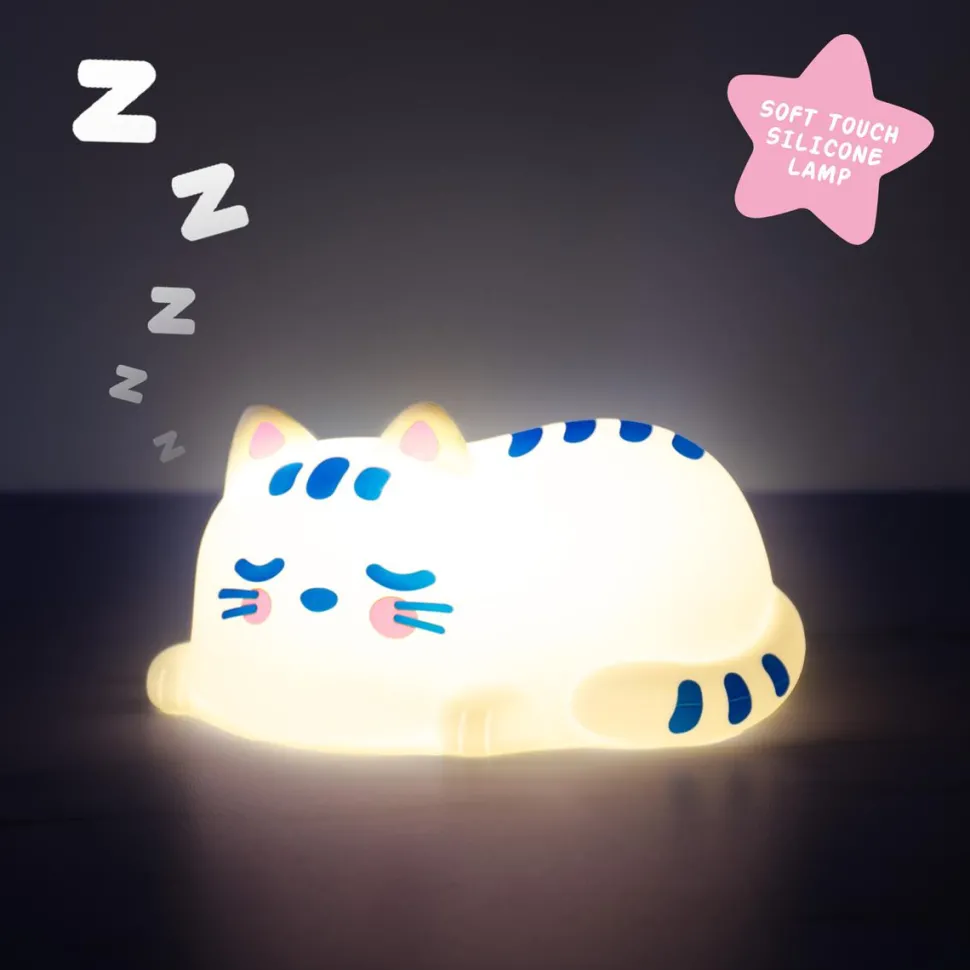 Gift Republic - Cat Nap Soft Touch Light-Up Lamp