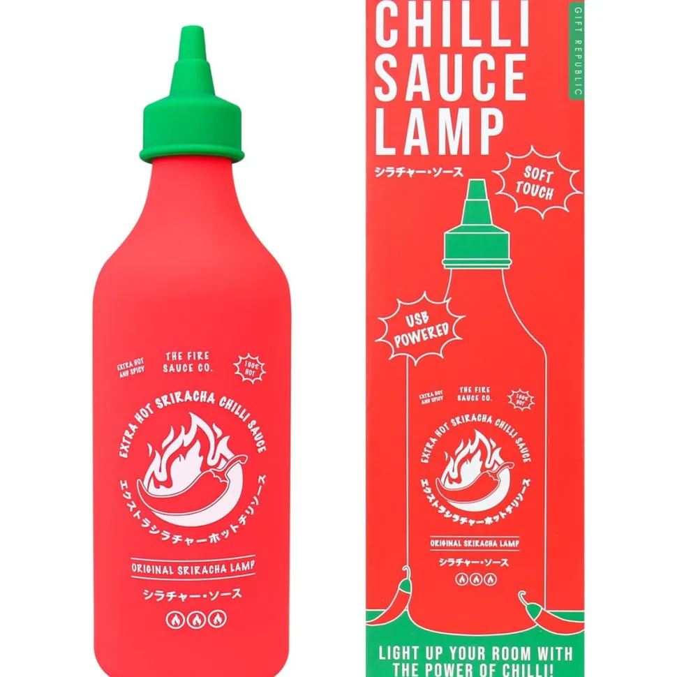 Gift Republic - Chilli Sauce Bottle Squeezy Light-Up Lamp