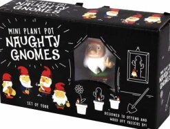 Gift Republic - Mini Plant Pot Naughty Gnomes 4-Pack