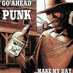 Go Ahead Punk …Make My Day - A Punk Compilation by Various Artists LP Vinyl Record (2022 Record Store Day Exclusive Orange Splatter Vinyl)