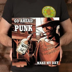Go Ahead Punk …Make My Day - A Punk Compilation by Various Artists LP Vinyl Record (2022 Record Store Day Exclusive Orange Splatter Vinyl)