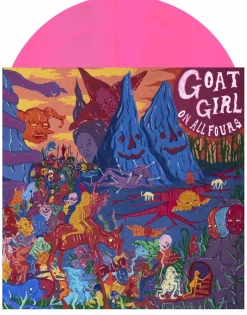 Goat Girl - On All Fours 2xLP Vinyl Record (Transparent Pink Coloured Vinyl)