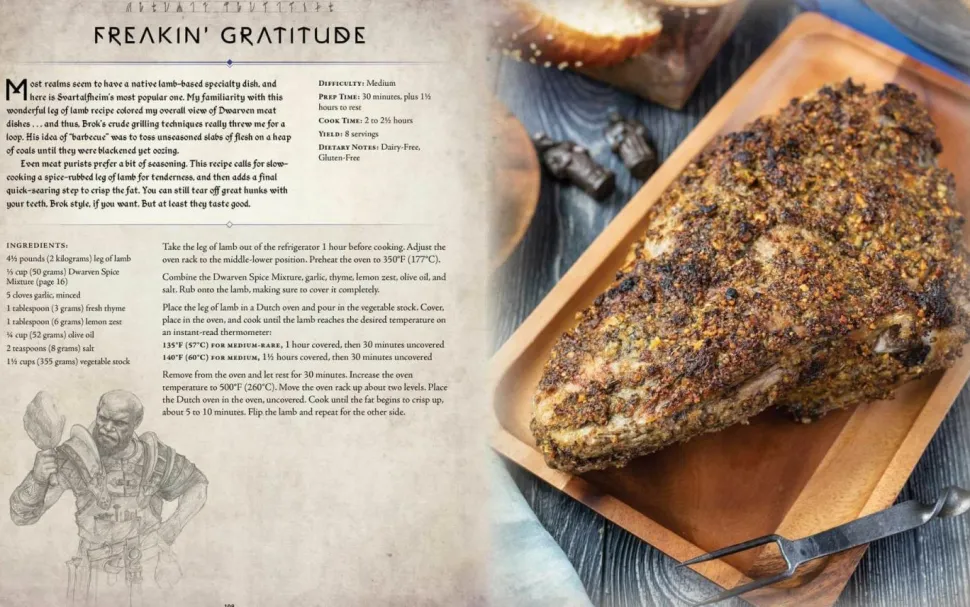 God of War (2018) - The Official Cookbook of the Nine Realms Hardcover Book