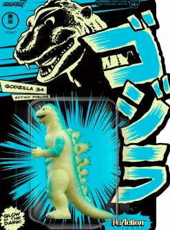 Godzilla - Godzilla, Mechagodzilla & Jet Jaguar Glow in the Dark ReAction 3.75” Action Figure Bundle (2022 SDCC Exclusive) (Set of 3)