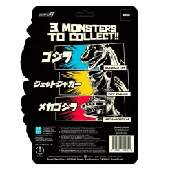 Godzilla - Godzilla, Mechagodzilla & Jet Jaguar Glow in the Dark ReAction 3.75” Action Figure Bundle (2022 SDCC Exclusive) (Set of 3)