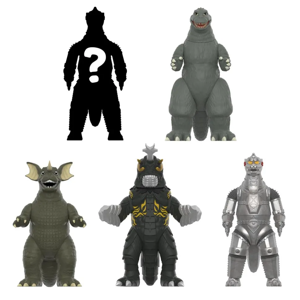 Godzilla - Toho Wave 7 Monster Island Blind Box ReAction 3.75" Action Figure (Display of 12)