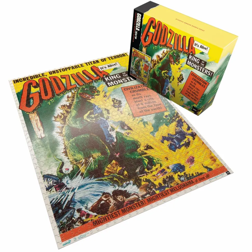 Godzilla, King of the Monsters! (1956) - U.S. Release One Sheet Poster Jigsaw Puzzle (1000 Piece)
