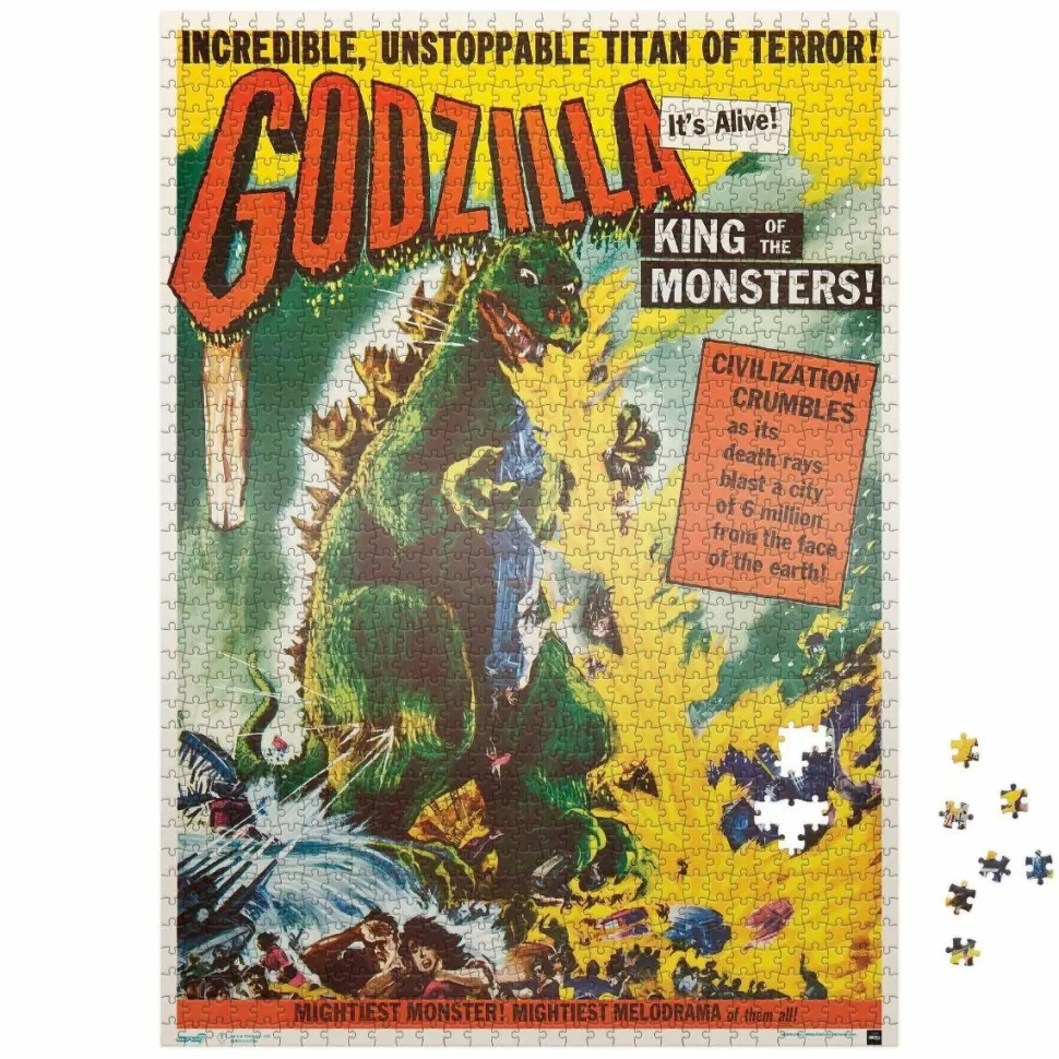 Godzilla, King of the Monsters! (1956) - U.S. Release One Sheet Poster Jigsaw Puzzle (1000 Piece)