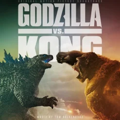 Godzilla vs Kong (2021) - Original Motion Picture Soundtrack by Tom Holkenborg 2xLP Vinyl Record (Electric Blue & Hot Pink Swirl & Fire Orange & Black Smoke)