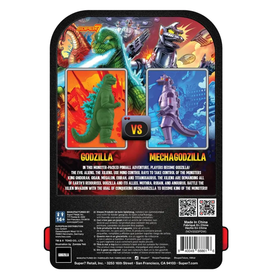 Godzilla vs. Mechagodzilla (1974) - Mechagodzilla Stern Pinball Edition ReAction 3.75" Action Figure