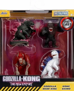 Godzilla x Kong: The New Empire (2024) - Godzilla, Skar King, Kong & Shimo Metalfigs 2" Die-Cast Figure 4-Pack