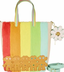 Good Luck Trolls - Classic Plush Glitter 17" Faux Leather Convertible Tote Bag with Coin Purse