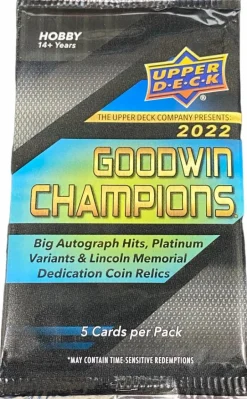 Goodwin Champions - 2022 Trading Cards Pack (5 Cards)
