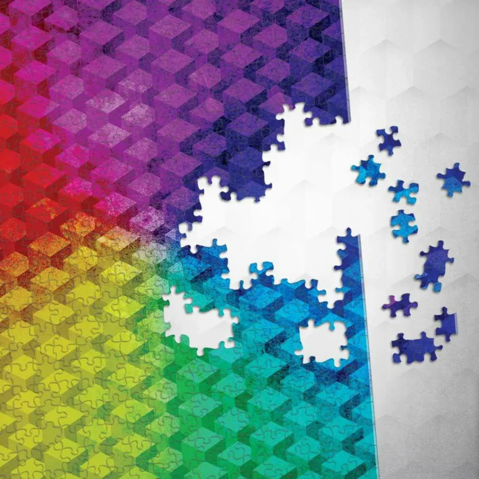 Gradient Cubes - 1000 Piece Jigsaw Puzzle