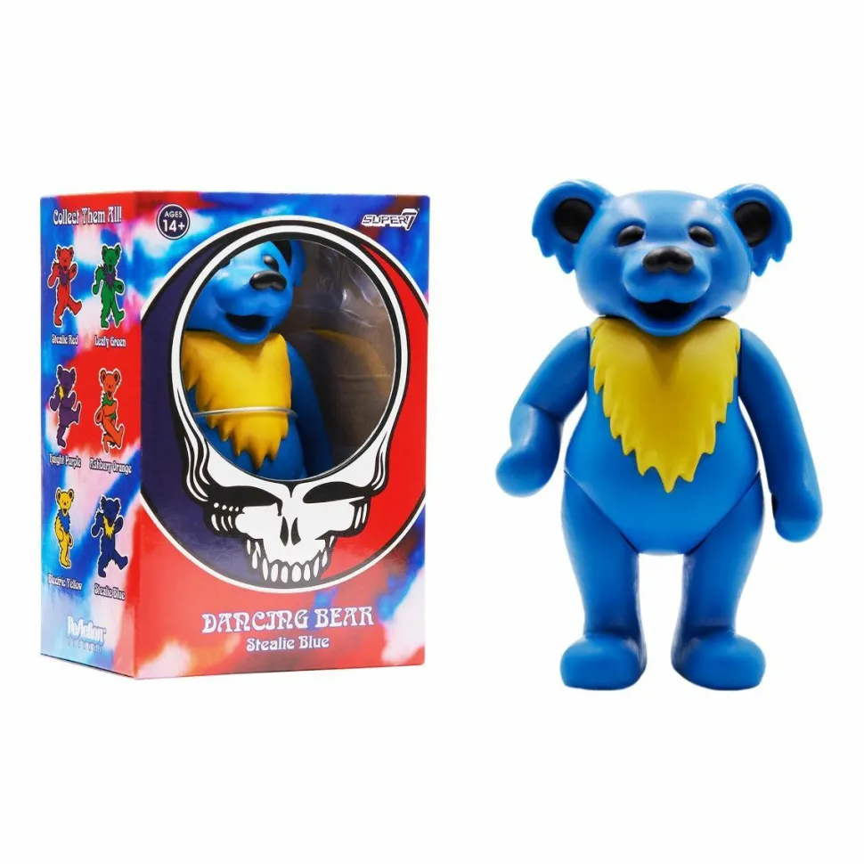 Grateful Dead - Stealie Blue Dancing Bear ReAction 3.75” Action Figure