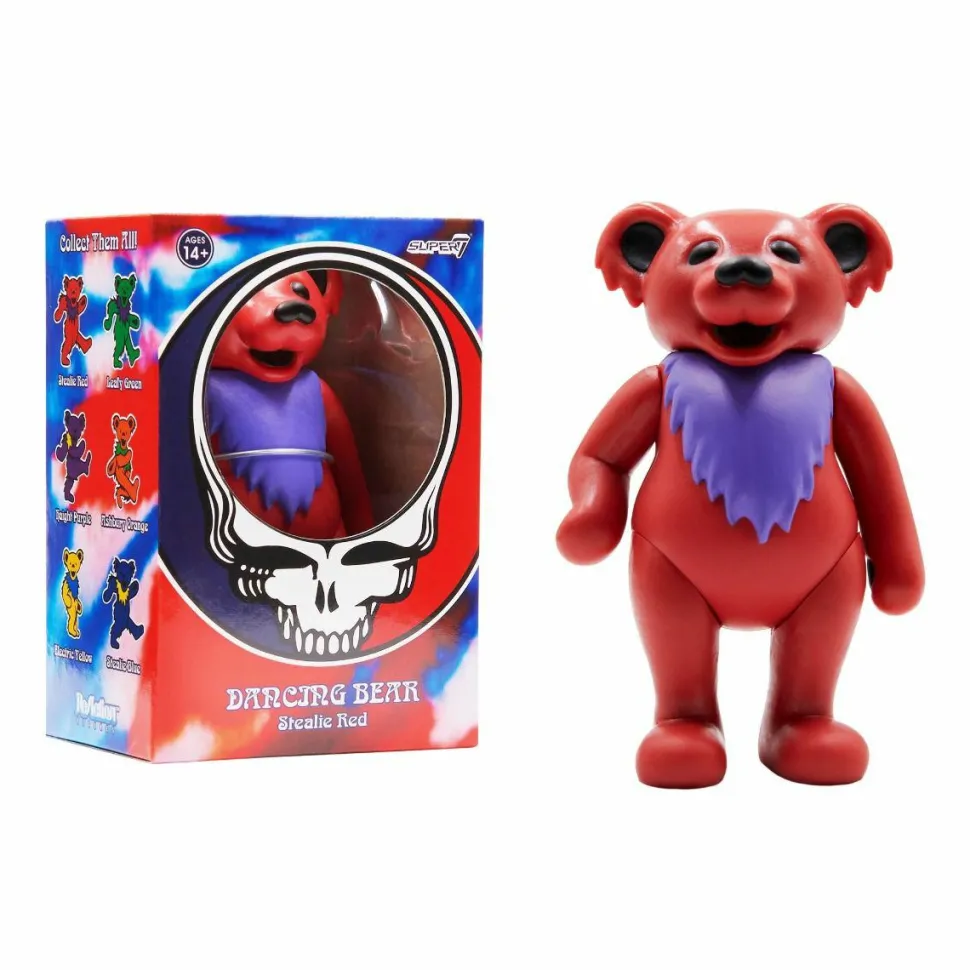Grateful Dead - Stealie Red Dancing Bear ReAction 3.75” Action Figure