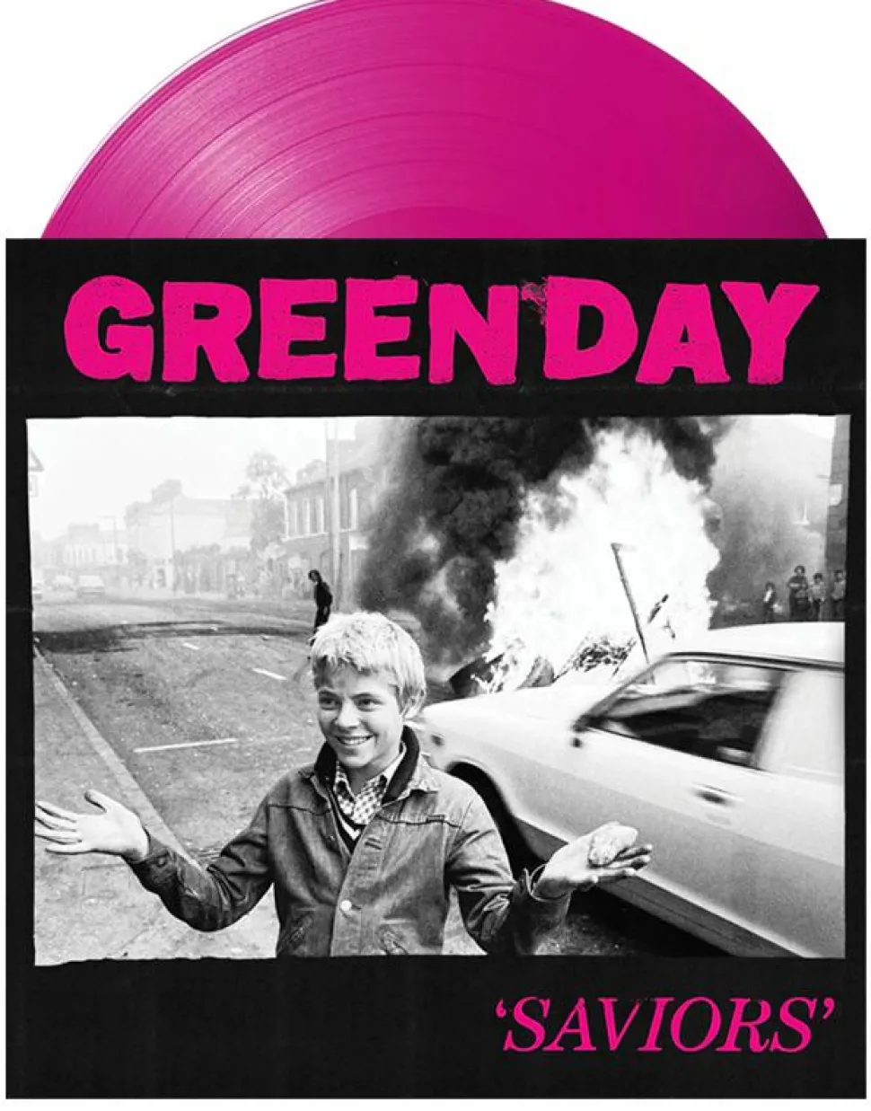 Green Day - Saviors LP Vinyl Record (Hot Pink Coloured Vinyl)