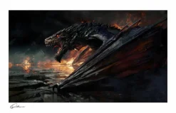 Greg Rutkowski - Dragon Cave 2 Fine Art Print by Greg Rutkowski