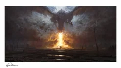 Greg Rutkowski - Dragon's Breath Fine Art Print by Greg Rutkowski