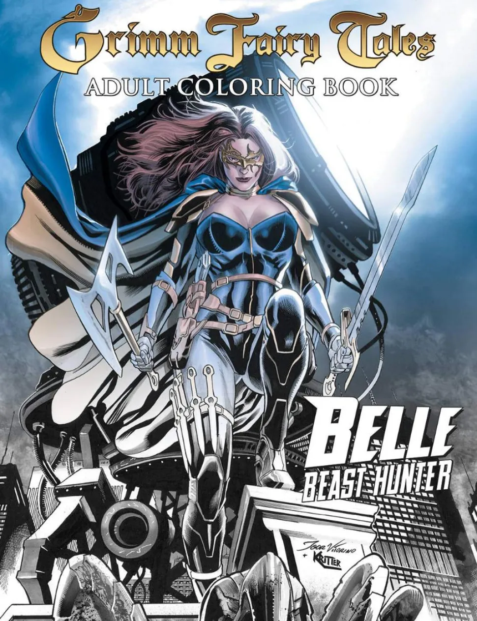 Grimm Fairy Tales - Belle Beast Hunter Adult Colouring Book Paperback