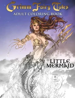Grimm Fairy Tales - The Little Mermaid Adult Colouring Book Paperback
