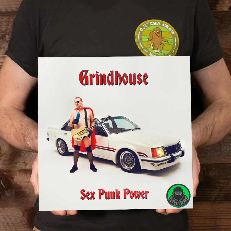 Grindhouse - Sex Punk Power Deluxe 180 Gram LP Vinyl Record (Popcultcha Exclusive Clear with White Splatter Coloured Vinyl)