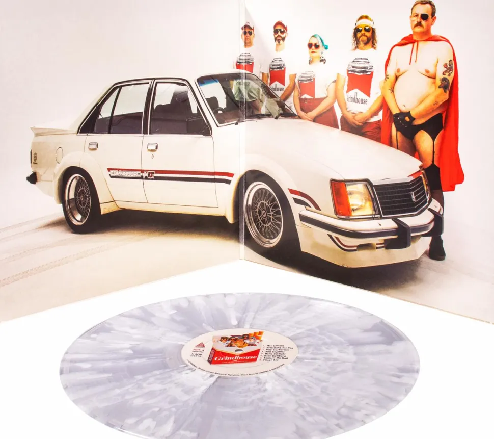 Grindhouse - Sex Punk Power Deluxe 180 Gram LP Vinyl Record (Popcultcha Exclusive Clear with White Splatter Coloured Vinyl)