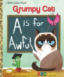 Grumpy Cat - A Is For Awful Little Golden Book Hardcover Book