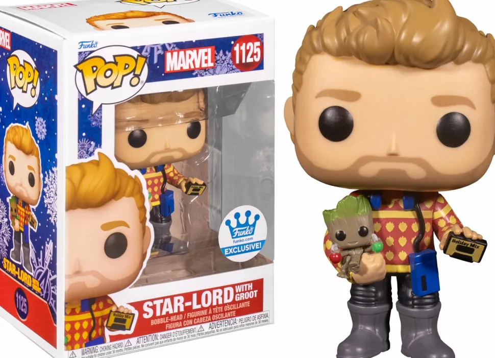 Guardians of the Galaxy - Star-Lord with Groot Holiday Pop! Vinyl Figure (Funko / Popcultcha Exclusive)