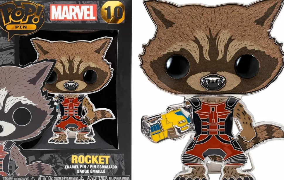 Guardians of the Galaxy - Rocket Raccoon 4” Pop! Enamel Pin