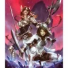 Guardians of the Galaxy - Angela & Gamora Premium Art Print by Alex Garner