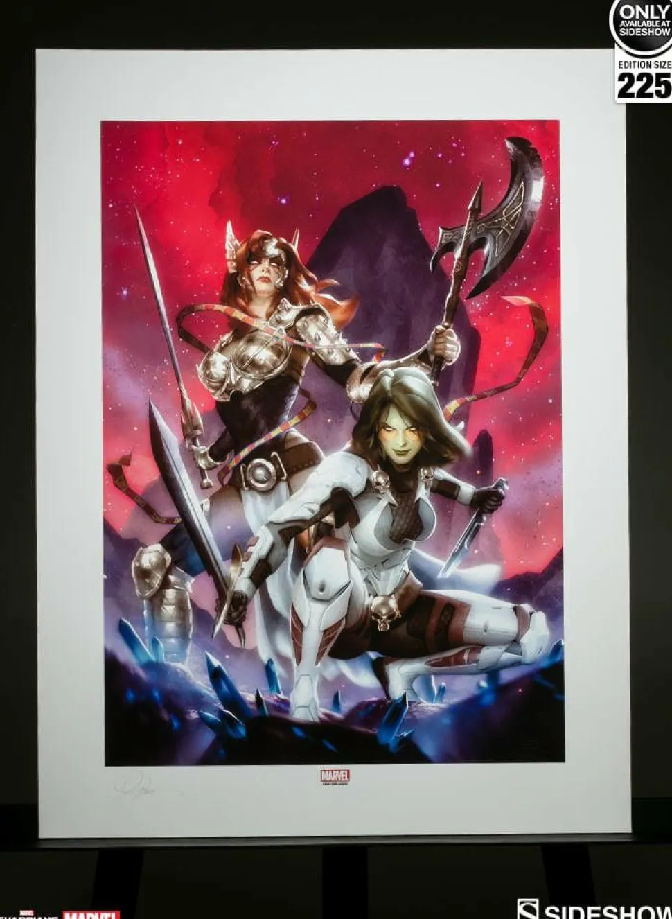Guardians of the Galaxy - Angela & Gamora Premium Art Print by Alex Garner