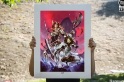 Guardians of the Galaxy - Angela & Gamora Premium Art Print by Alex Garner