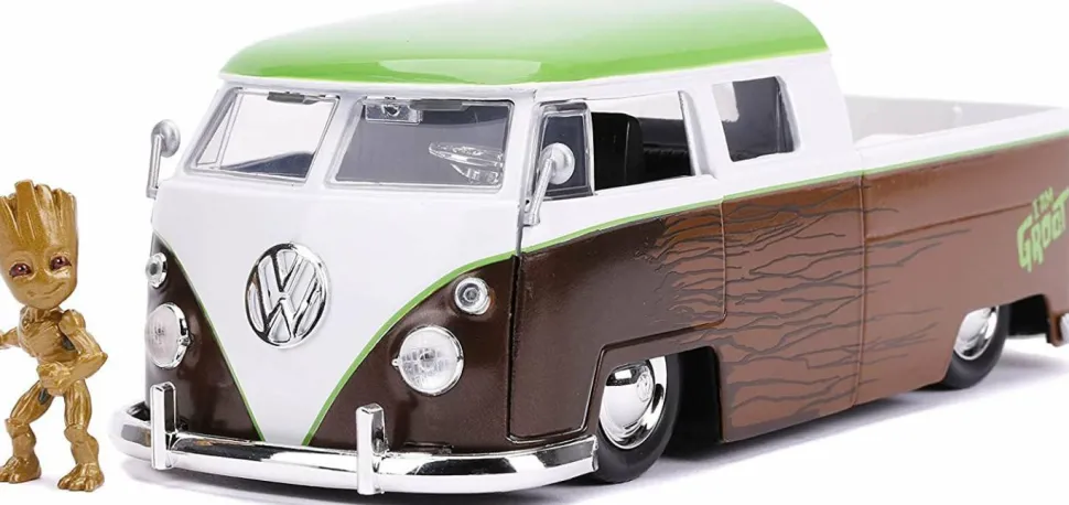Guardians of the Galaxy: Vol. 2 - 1962 Volkswagen Bus with Groot 1/24th Scale Hollywood Rides Die-Cast Vehicle