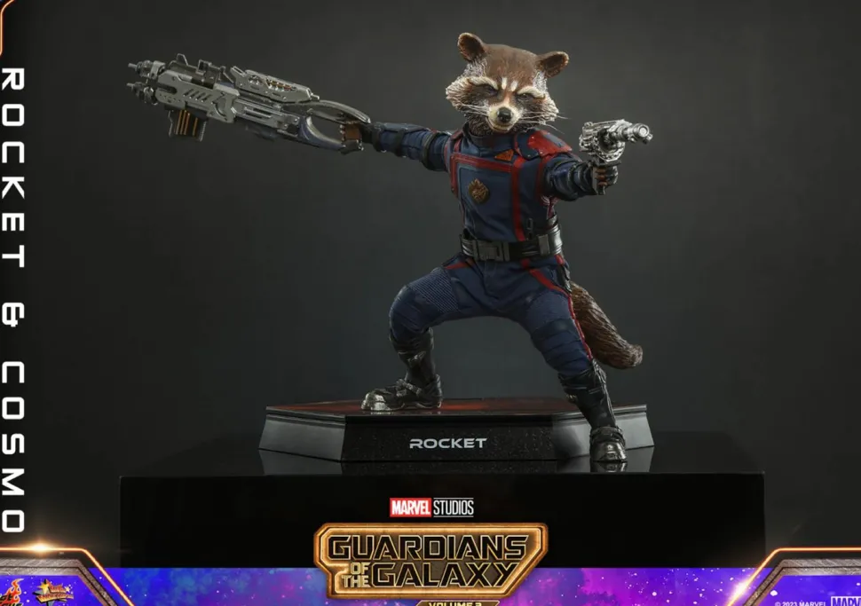 Guardians of the Galaxy: Vol. 3 - Rocket & Cosmo 1/6th Scale Hot Toys Action Figure (Set of 2)