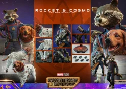 Guardians of the Galaxy: Vol. 3 - Rocket & Cosmo 1/6th Scale Hot Toys Action Figure (Set of 2)
