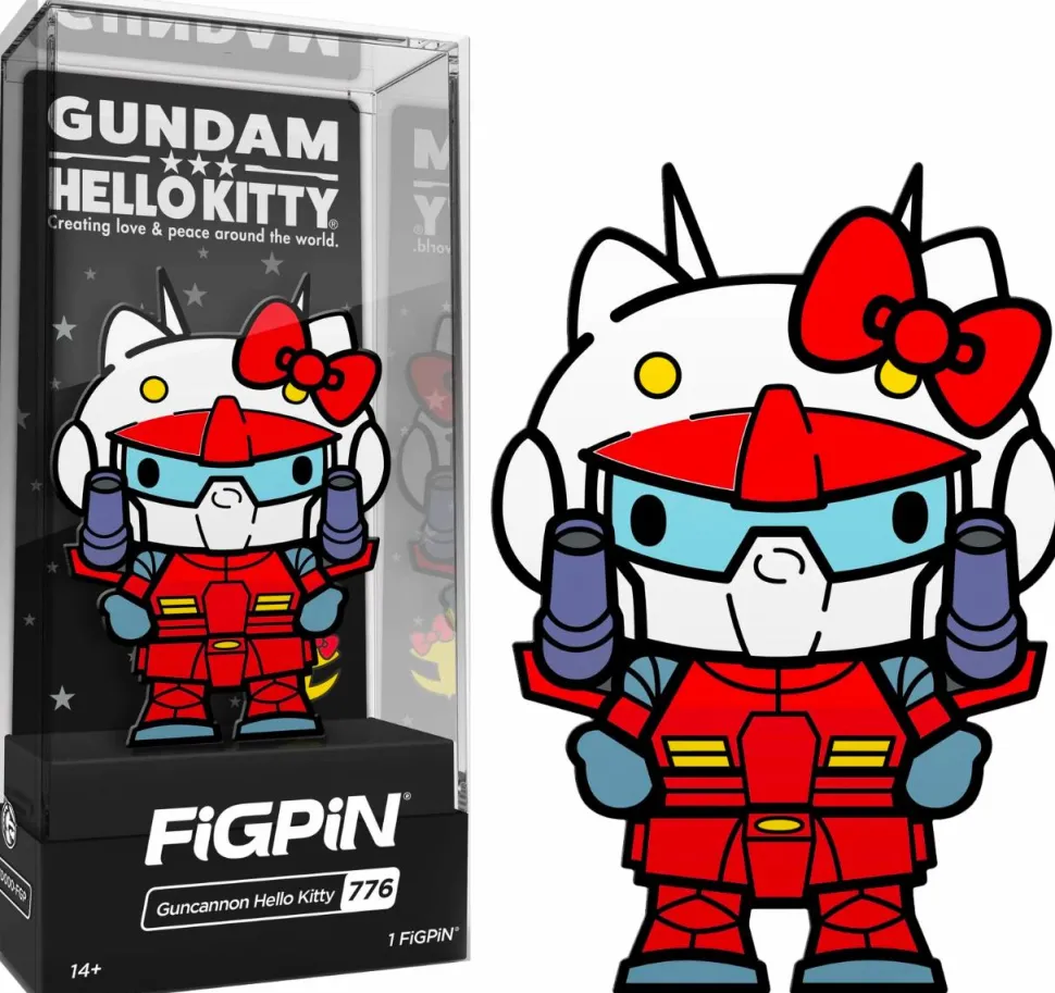 Gundam x Hello Kitty - Guncannon Hello Kitty FigPin Enamel Pin
