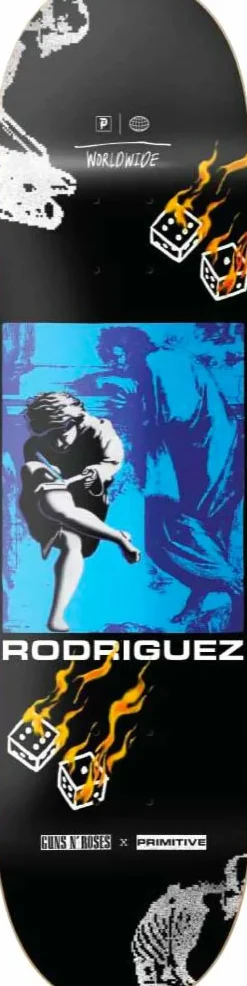 Guns N' Roses - Guns N' Roses x Primitive Estranged Rodriguez 8.125" Skateboard Deck (Deck Only)