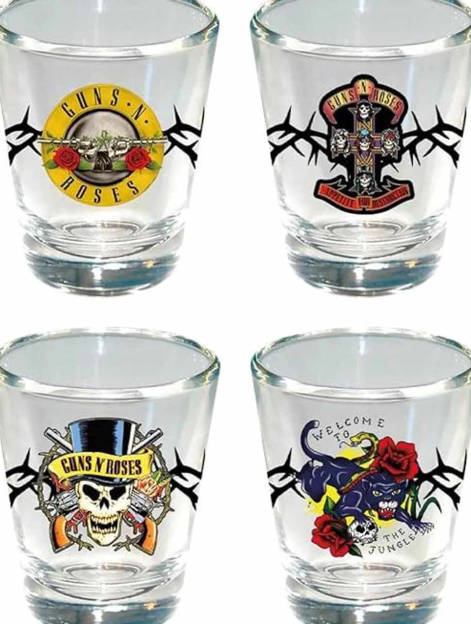 Guns N' Roses - Shot Glass 4-Pack