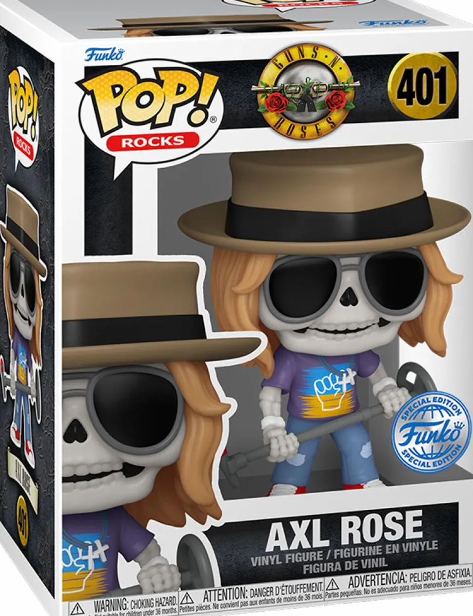 Guns N' Roses - Skeleton Axl Rose Pop! Vinyl Figure (Popcultcha Exclusive)