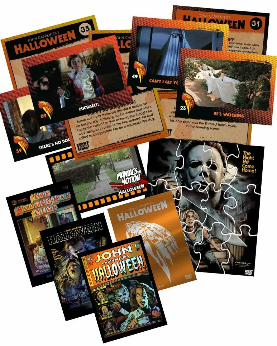 Halloween (1978) - Official Movie Photo Cards Fright-Rags Trading Cards Wax Pack (Display of 24)