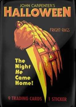 Halloween (1978) - Official Movie Photo Cards Fright-Rags Trading Cards Wax Pack (9 Cards + 1 Sticker)