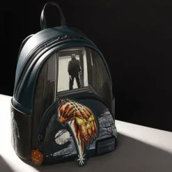 Halloween - Michael Myers Jack-O'-Lantern Glow in the Dark 10" Faux Leather Mini Backpack