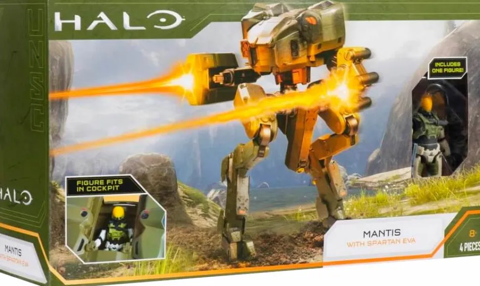 Halo - Mantis with Spartan Eva World of Halo 3.75” Scale Action Figure Playset
