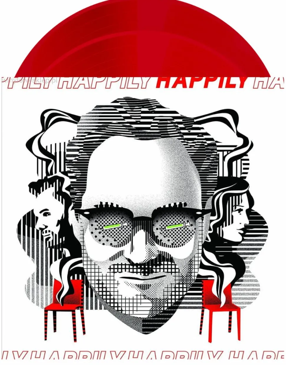 Happily (2021) - Original Motion Picture Soundtrack by Joseph Trapanese LP Vinyl Record (Red Coloured Vinyl)