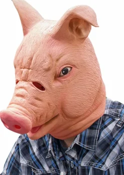 Happy Pig - Latex Full Head Mask
