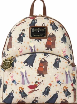 Harry Potter - All Over Print 10" Faux Leather Mini Backpack