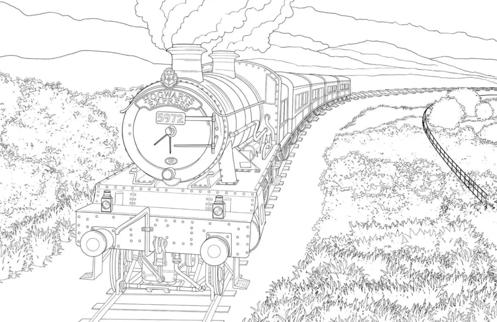 Harry Potter - An Official Hogwarts Coloring Book Paperback Book