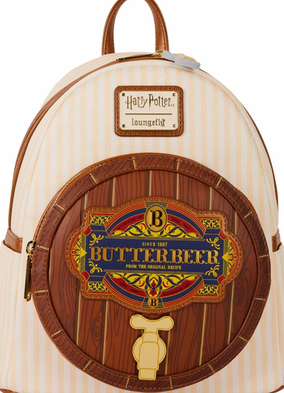 Harry Potter - Butterbeer Barrel Scented 10" Faux Leather Mini Backpack